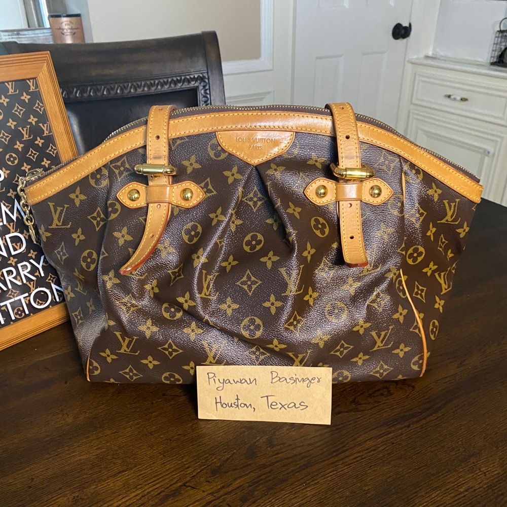 Louis Vuitton Brown and Tan Monogram Shoulder Bag
